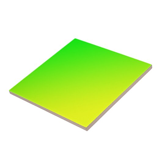 groene gele gradiënt tegeltje (Zijkant)