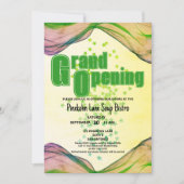 Groene gele grensgolven openen Groot Kaart (Voorkant)