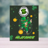 Groene gele illustratie St. Patrick's Day Acryl Bord (Neutraal)