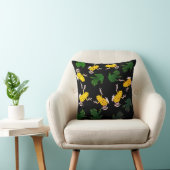 Groene gele kikkers kussen (Stoel)