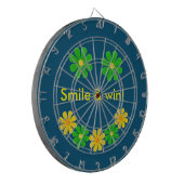 Groene gele melkbloemen personaliseren dartbord (Voorkant Links)
