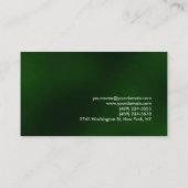 Groene Gele Moderne Unieke Consultant Visitekaartje (Achterkant)