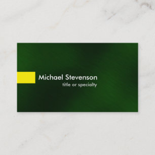Groene Gele Moderne Unieke Consultant Visitekaartje