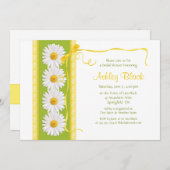 Groene Gele Shasta Daisy Bridal Shower Kaart (Voorkant / Achterkant)