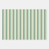 Groene & Gele Strepen Inpakpapier Vel (Voorkant)