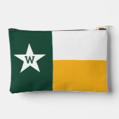 Groene & Gele Texas Vlag Accessoire Zak Etui (Achterkant)