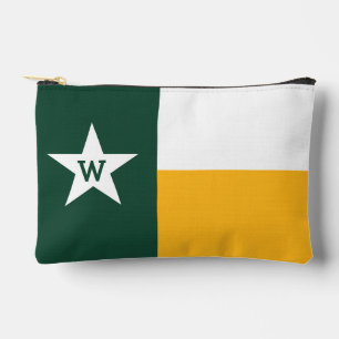 Groene & Gele Texas Vlag Accessoire Zak Etui