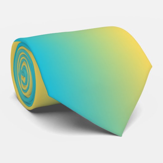 Groene gele tint stropdas (Opgerold)