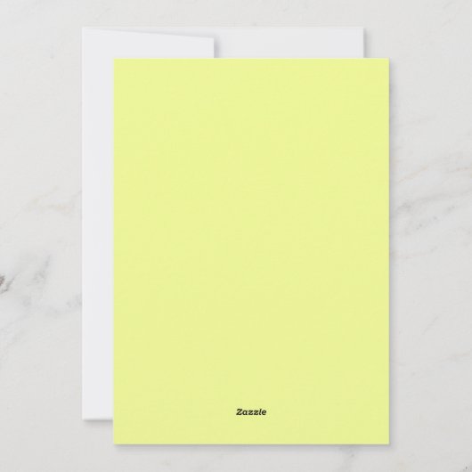 Groene Gele Waterverf Vroegere kerstboom Feestdagenkaart (Achterkant)