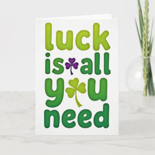 Groene Geluk Typografiekaart Kaart