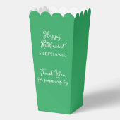 Groene Gelukkig Met Pensione Fijn Dat Je Even Lang Bedankdoosjes (Achterkant)