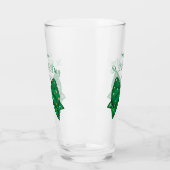 Groene Gelukkige St. Patrick's Dag 2024 Glas (Links)