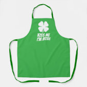 Groene geluks klaver cute St Patrick's Day Schort (Voorkant)