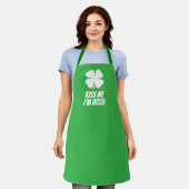 Groene geluks klaver cute St Patrick's Day Schort (Gedragen)