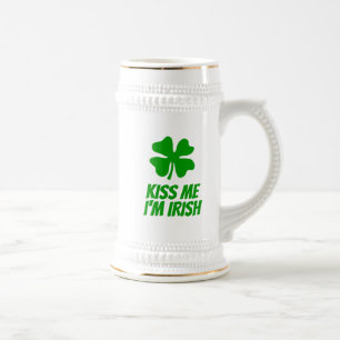 Groene geluks klaver grappige St Patrick's Day Bierpul