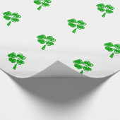 Groene gelukscharme St. Patrick dag Cadeaupapier (Hoek)