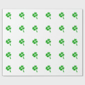 Groene gelukscharme St. Patrick dag Cadeaupapier (Vlak)