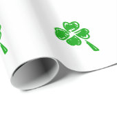 Groene gelukscharme St. Patrick dag Cadeaupapier (Rol Hoek)