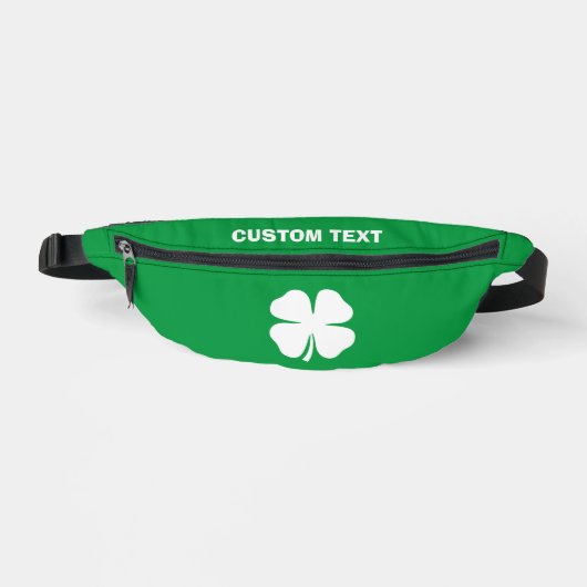 Groene geluksklaver St Patrick's Day fanny pack ta Heuptasje (Voorkant)