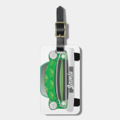 Groene gemiddelde van de geboorte van de auto-boog bagagelabel (Voorkant verticaal)