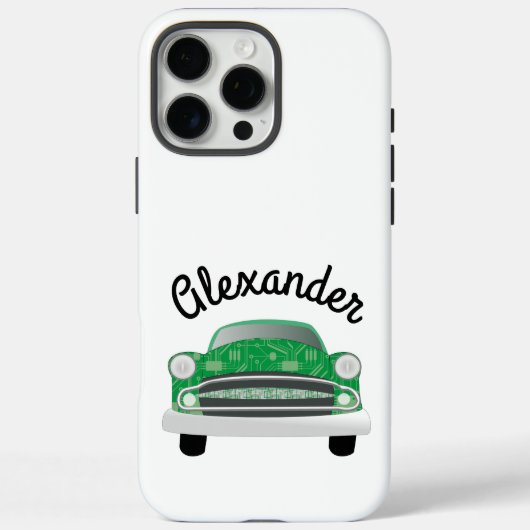 Groene gemiddelde van de geboorte van de auto-boog Case-Mate iPhone case (Achterkant)