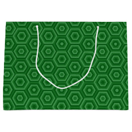 Groene geneste hexagons grote cadeautas