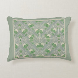 Groene geometrie 1915 Hannah Borger Overbeck Accent Kussen