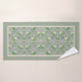 Groene geometrie 1915 Hannah Borger Overbeck Badhanddoek (Badhanddoek)