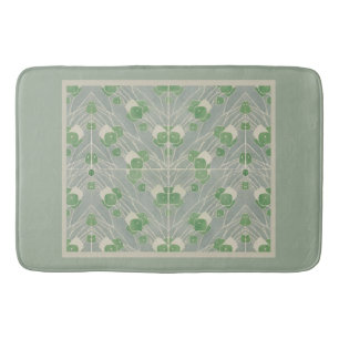 Groene geometrie 1915 Hannah Borger Overbeck Badmat