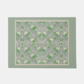 Groene geometrie 1915 Hannah Borger Overbeck Deurmat (Voorkant)