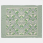 Groene geometrie 1915 Hannah Borger Overbeck Fleece Deken (Voorkant (Horizontaal))
