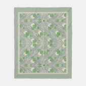 Groene geometrie 1915 Hannah Borger Overbeck Fleece Deken (Voorkant)