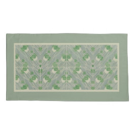 Groene geometrie 1915 Hannah Borger Overbeck Kussensloop