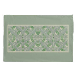 Groene geometrie 1915 Hannah Borger Overbeck Kussensloop