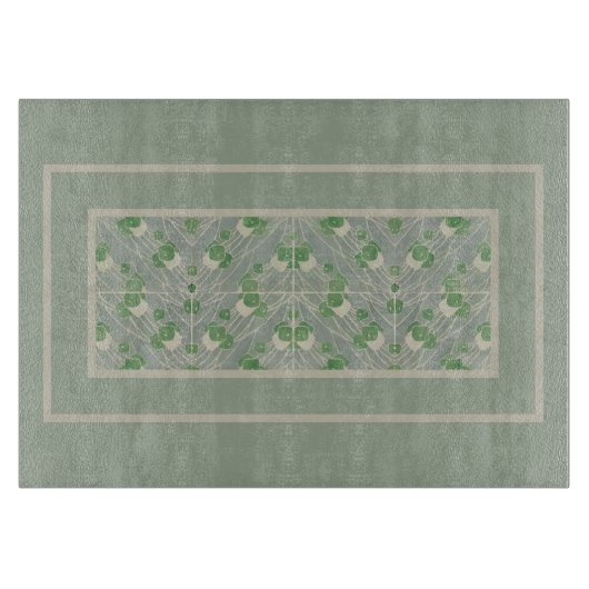 Groene geometrie 1915 Hannah Borger Overbeck Snijplank (Voorkant)