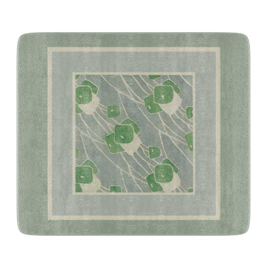 Groene geometrie 1915 Hannah Borger Overbeck Snijplank (Voorkant)