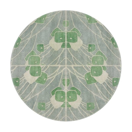 Groene geometrie 1915 Hannah Borger Overbeck Snijplank (Voorkant)