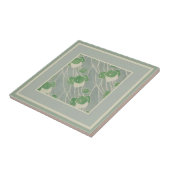 Groene geometrie 1915 Hannah Borger Overbeck Tegeltje (Zijkant)