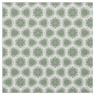 Groene Geometrie Mandala Stof