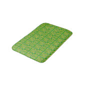 Groene geometrische badmat (Gekanteld)