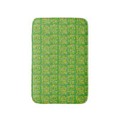 Groene geometrische badmat (Voorkant Verticaal)