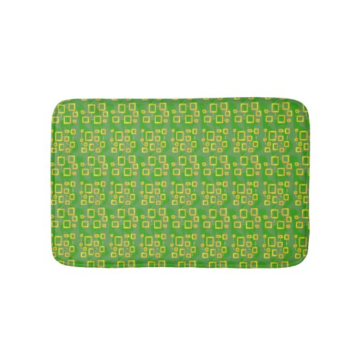 Groene geometrische badmat (Voorkant)