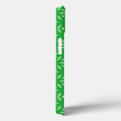 Groene Geometrische Bloemen Abstract Case-Mate iPhone Case (Achterkant / Rechts)