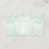 Groene Geometrische Bruidsdouche Wensen Put Informatiekaartje (Achterkant)