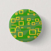 groene geometrische Button (Voorkant)