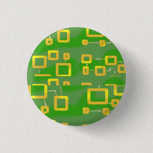 groene geometrische Button (Voorkant)
