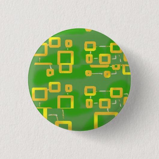 groene geometrische Button (Voorkant)