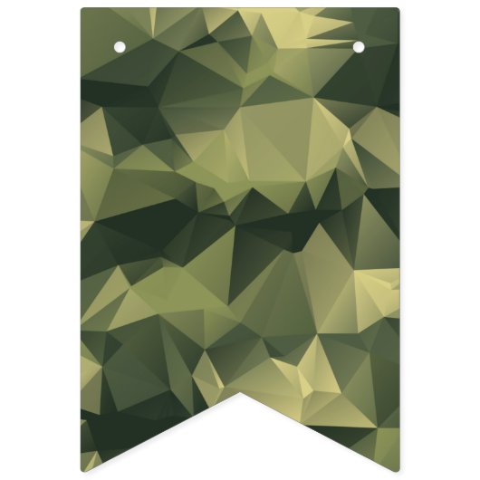 Groene Geometrische Camouflage. Camo je Vlaggetjes (Eerste vlag)