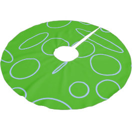 Groene geometrische cirkels lussen kerstboom rok