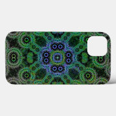 Groene Geometrische Cogs PatroondraagtasMate iPad  Case-Mate iPhone Case (Achterkant (horizontaal))